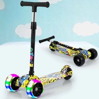 AliExpress NONE Kids Scooter 3 Wheels Folding Foot Scooters LED Shine Balance Bike Adjustable Height Skateboard Kick Scooter for Kids Sport Toy