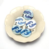 1PC Natural Shell Pendant Splicing Shell Round Shaped Charms for DIY Women Men Necklace Jewelry Making Accessories 35x35mm
