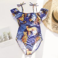 Kids Bathing Suits Girls One Piece National Wind Bikini Children Swimwear For Girls Infant Swimsuit Child Summer Bikini
