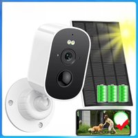1080P HD Wireless Solar Camera Outdoor Wifi Surveillance Camera 365 Days Standby PIR Human Detection Battery Security Protection