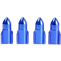 AliExpress 4Pcs Auto Car Bike Aluminum Alloy Rocket Shape Tire Tyre Valve Wheel Stem Cap