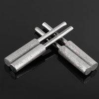 8-piece set of diamond chain saw sharpener set, titanium coated corundum grinding head metal rotating tool grinding stone file