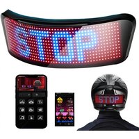 AliExpress SLSHINING Led Helmet Display Motorcycle Helmet Warning Light Night Riding DIY RGB Bike Helmet Taillight APP Programmable LED Screen
