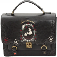 JIEROTYX Women Backpack Girl Alice Bag In Wonderland School Backpack Bag Women Handbags Bag Black Gothic Punk Style Hot Sale