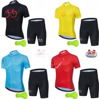AliExpress NONE 2025 New High Quality Kids Cycling Clothing Summer Boys Girls Short Sleeve Jersey Set Biking Clothes MTB Children's Cycling Wear