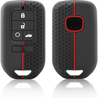 5 Buttons Silicone Car Key Cover Case for Honda Civic CRV HRV Accord Pilot Fit Freed Vezel Odyssey 2018 - 2022 Accessories
