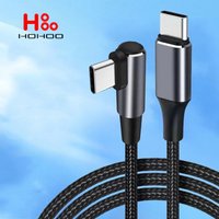 100W Type C To USB C Cable 90 Degree Angle For iPhone 15 Pro max iPad Pro Xiaomi Huawei mate 60 50 Fast Charging TypeC Date Wire