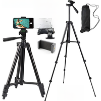 NA-3120 Phone Tripod Stand 40inch Universal Photography for Gopro iPhone Samsung Xiaomi Huawei Phone Aluminum Travel Tripode Par