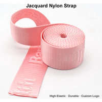 Factory Wholesale Customized Twill Jacquard Striped Pattern Durable Polyester Nylon Webbing for Bags & Home Textile