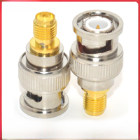 1PC BNC Male To SMA Female Adapter RF Coax Coaxial Connector SMA/BNC-KJ SMA-K/BNC-J Walkie-talkie Antenna Connectors