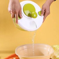 Salad Spinner Dryer Fruit Drain Basket Kitchen Accessories Hand Crank Vegetable Dryer Centrifuge Food Dehydrator Fruits Basket