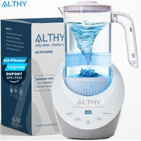 ALTHY Hydrogen Water Pitcher Generator Machine Jug Bottle SPE&PEM Technology. Balanced Purified Water PH Calcium Sulfite filter