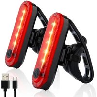 AliExpress NONE Bike Tail Light USB Rechargeable LED Bright Rear Red Bike Light Cycling Safety for Night Riding Lighting Back Bicycle Taillights