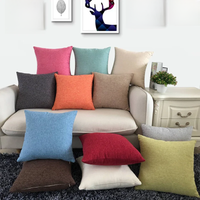 Solid Sofa Cushion Cover 30x50/40x40/45x45/40x60/50x50/55x55/60x60cm Decorative Throw Pillow Case For Car Seat Chair