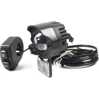 AliExpress EBKE Electric Bicycle Aluminum Headlight Waterproof Switch With Horn 24V 36V 48V 52V 60V 72V 6W High-Power LED Near Light