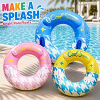 1PC Pool Floats Adult Large Ocean Floaties Water Rafts Travel Inner Tube Swim Rings Inflatable Pool for Bachelorette Pool Party
