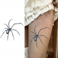 1Pc Spider Waterproof Temporary Tattoo Stickers, Long-lasting Waterproof for One to Two Weeks, For Arm, Leg.