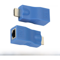 BGGQGG HDMI Extender 1080P RJ45 Ports LAN Network HD Extension 30m Over CAT5e/6 UTP LAN Ethernet Cable for HDTV Monitor