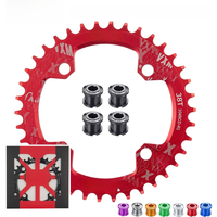 AliExpress VXM Narrow Wide Chain Circular Ring 104 BCD with 4/5 Bolt Screw 32T 34T 36T MTB Ring Crown 104bcd38T 36T Crank 8v 9v 10v 11v 12v