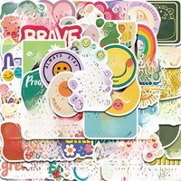 AliExpress PickJoy 50PCS Positive Affirmation Stickers Kawaii Harajuku Skateboard Graffiti Decals Luggage Suitcase Bike Gift Phone Bike Sticker