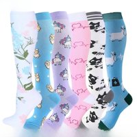 AliExpress NONE Compression Socks for Men and Women Medical Althetic Diabetes Varicose Veins Sports Socks for Running Cycling Travel Flight