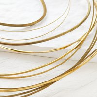 DIY Supply-4 Meters (13.12 Feet) Half-Hard Raw Brass Wrapping Wire - Squared Craft Wire
