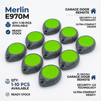 1-10pcs Merlin+ Security+2.0 E970M E945 E943 E950M E980M E960M Garage Door Opener Remote Control 433.30 433.92 434.54MHz