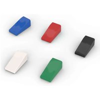 MOC 10PCS 5404 House Castle Roof Tile Bricks Slope 18 2x1x2/3 Building Blocks Kit Particle DIY Toys Children Kid Birthday Gifts