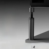 Ldpcsj computer graphics card bracket vertical vertical telescopic jack acrylic adjustable fixed graphics card support frame