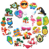 1pcs Pins Summer Beach Shoes Charms for Crocs Shoes Accessories Decoration Jeans Women Clogs Buckle Kids Badges Boy Girl Gift
