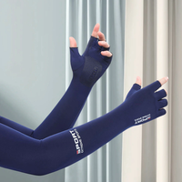 AliExpress NONE Summer Anti-UV Cooling Ice Silk Arm Sleeves Breathable Stretchy Cover UV Protection Sun Sleeves for Cycling Running Sports