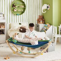 SoBuy KMB16-J Kids Hammock with Stand, Kids Rocking Chair, Sensory Swing Indoor Fabric Baby Hammock with Safety Catches