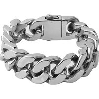 AliExpress Qiaonitu 20MM Heavy Punk Retro Cuban Curb Chain Bracelet Bangle Men Women Hiphop Gold Color Stainless Steel Biker Bike Wristband Jewelry