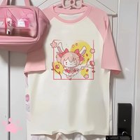 Madoka Magica tshirt women Japanese summer casual wear Tee female funny harajuku streetwear clothing