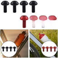 AliExpress NONE 4Pcs Bicycle Water Bottle Cage Bolt Cycling Accessories Kettle Holder Aluminum M5 Screw Handle Bikes Part for MTB Road Bike