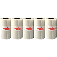 5PCS Mini Printer Paper Transparent Thermal Sticker Paper Self-adhesive Printer Paper Printer For Photos Notes 5.7 x 2.5cm