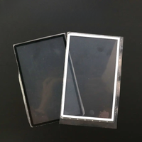 YuXi For 3DS XL LL Replacement Black White Top Front Screen Frame Lens Cover LCD Screen Protector Panel For 3DSXL 3DSLL