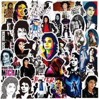 AliExpress NONE 50Pcs Michael Jackson Graffiti Stickers Water Bottle Laptop Phone Bicycle Luggage Case Skateboard Children Adult Sticker
