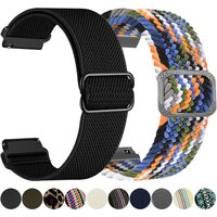 Nylon Stretchy Strap for Fossil Gen 6 44mm Gen6/gen 5 5e/Gen5 LTE 45mm Watch 22mm Band Replacement Braided Bracelet Wristbands