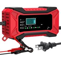 AliExpress NONE 12V 6A Car Battery Charger Pulse Repair LiFePO4 14.6V Smart Fast Charge AGM Deep Cycle GEL Lead-Acid Charger For Auto Motorcycle