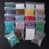 AliExpress vinswet Colorful 3-5mm Natural Gravel Chip Beads Irregular Amethysts Aquamarine Rose Quartzs Gem Stone Beads for Fish Tank Bonsai Decor
