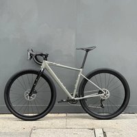 AliExpress NONE TIMETRY Gravel Bike Frameset Aluminum Alloy Gravel Road Bicycle Frame Carbon Fiber Fork 700x45C Tyre Wheelset
