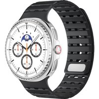 Silicone magnetic watch strap, suitable for Samsung Galaxy Watch 8 40mm/44mm/classic 46mm breathable silicone band