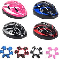AliExpress NONE Kids Helmet Knee Elbow Pads Wrist Guard Sport Protective Gear Scooter Skateboard Skate Cycling Safety Set Boy Girl 4-12 Years