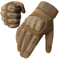 AliExpress NONE Touch Screen Tactical Full Finger Gloves Hard Rubber Paintball Airsoft Bicycle Combat Anti-skid Cycling Work Glove Men