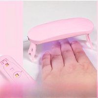 6W Mini Nails Dryer Machine Portable 3 LED UV Manicure Lamp Home DIY Use Nail Lamp For Drying Polish Varnish With USB Cable