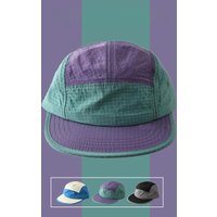 Japanese Outdoor Quick-drying 5-Panel Baseball Cap Can Wear Sunglasses Women Summer Baseball Cap Men Splicing Flat-brim Sun Hat
