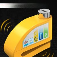 Motorcycle Alarm Lock 110dB Anti-theft Waterproof Bicycle Kirsite Lock Disc Brake Lock Intelligent Controllable Motorcycle Alar