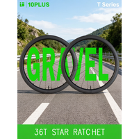 AliExpress NONE 10PLUS 700C Bicycle Carbon Wheelset Quick Release Gravel Disc Tubeless 36T Ratchet System Pillar 1423 38 45mm Rim Thru Axle