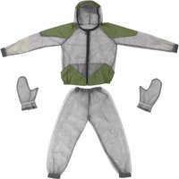 Outdoor Mosquito Repellent Suit Bug Jacket Mesh Hooded Fishing Hunting Camping Insect Protective Mesh Shirt Gloves